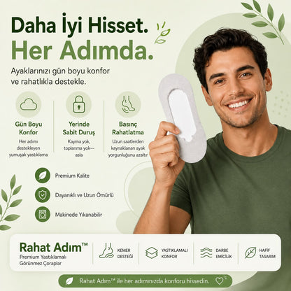 Rahat Adım™ Ortopedik Yastıklı Destek Çorabı