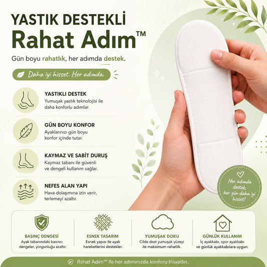 Rahat Adım™ Ortopedik Yastıklı Destek Çorabı