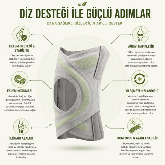 Rahat Adım™ Ortopedik Destekleyici Dizlik
